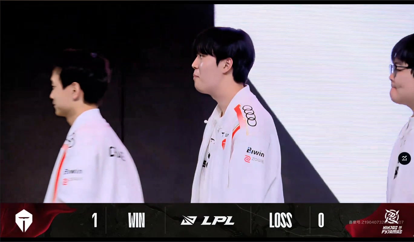 给Kanavi都看懵了！NIP赛后忘记碰拳试图直接离场 TES众人面面相觑